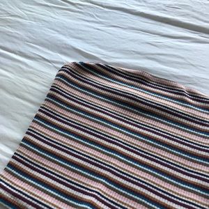 garage multicolour striped tube top
